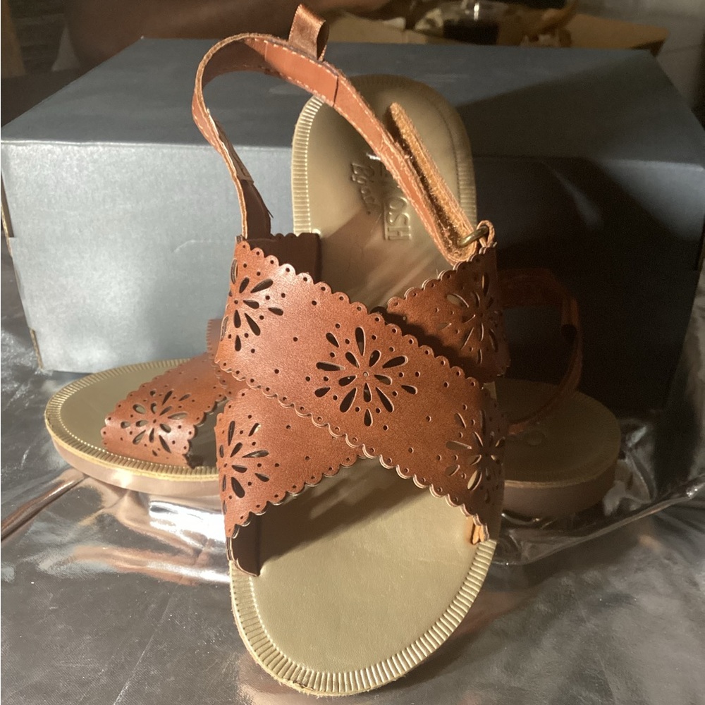 Osh Kosh Brown Leather Sandals